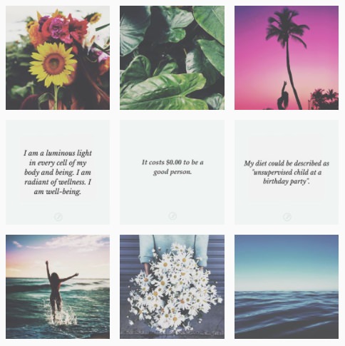 Ide feeds Instagram Garis Horizontal